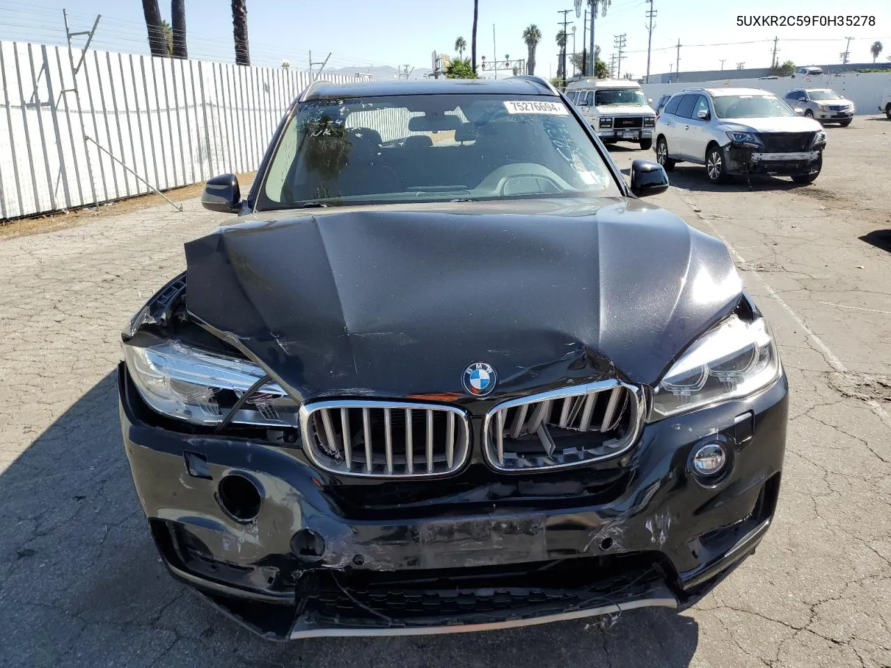 2015 BMW X5 Sdrive35I VIN: 5UXKR2C59F0H35278 Lot: 75276694