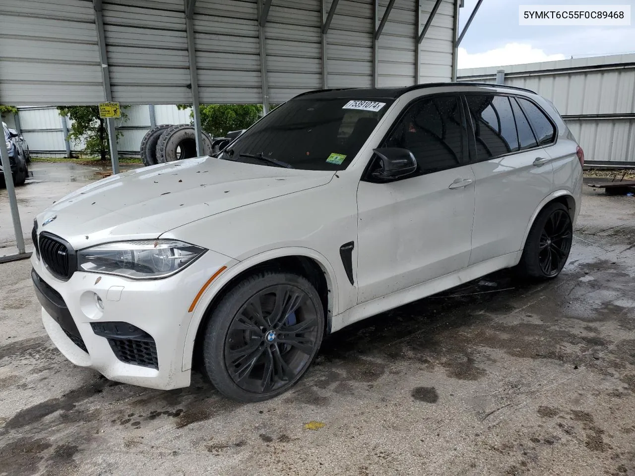 2015 BMW X5 M VIN: 5YMKT6C55F0C89468 Lot: 75391074