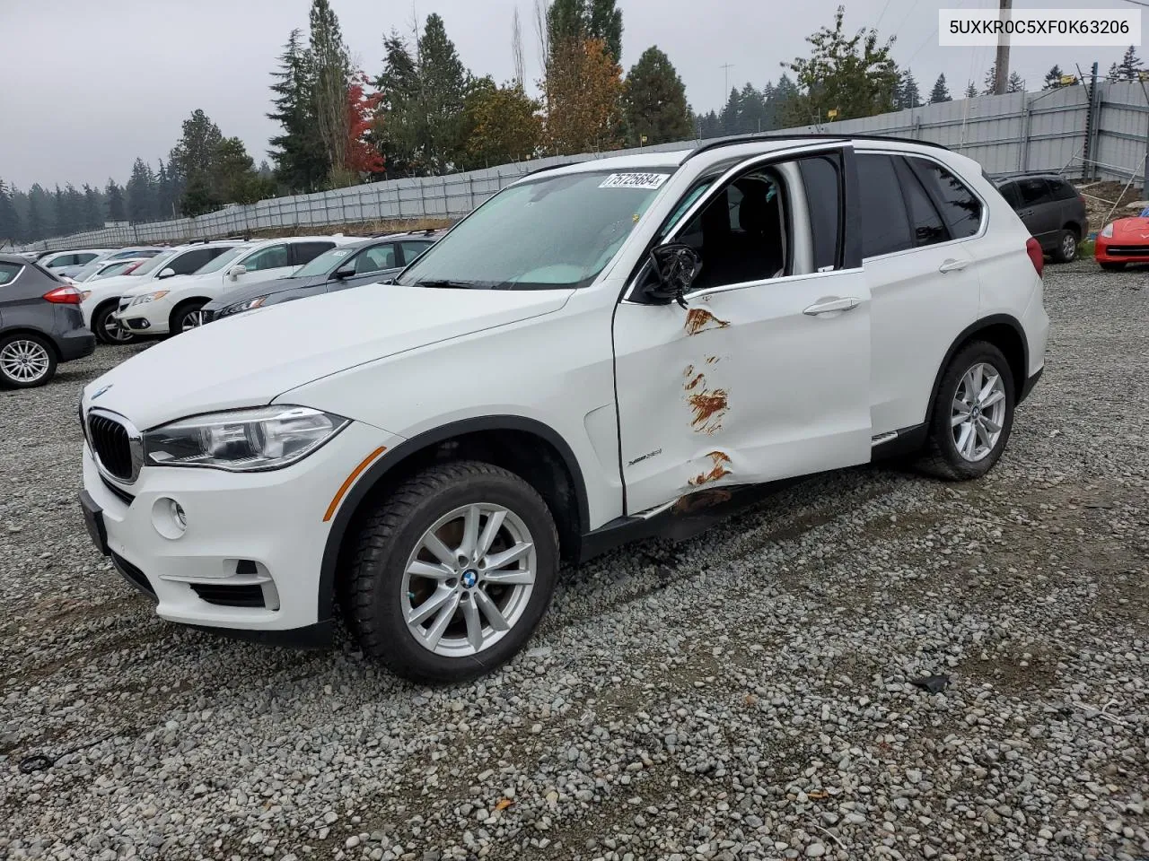 2015 BMW X5 xDrive35I VIN: 5UXKR0C5XF0K63206 Lot: 75725684