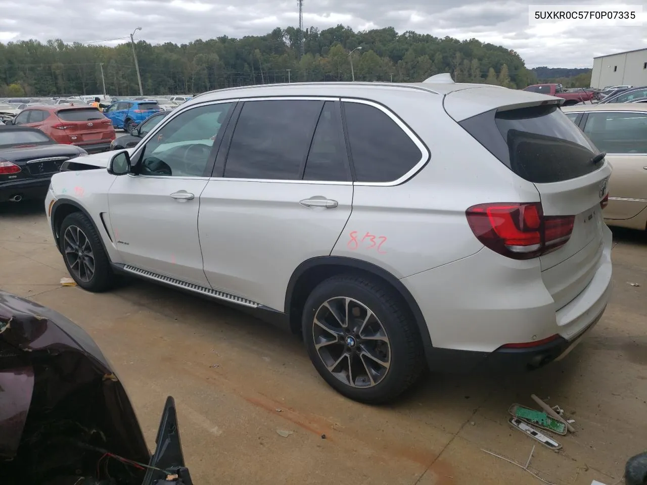 2015 BMW X5 xDrive35I VIN: 5UXKR0C57F0P07335 Lot: 75822104