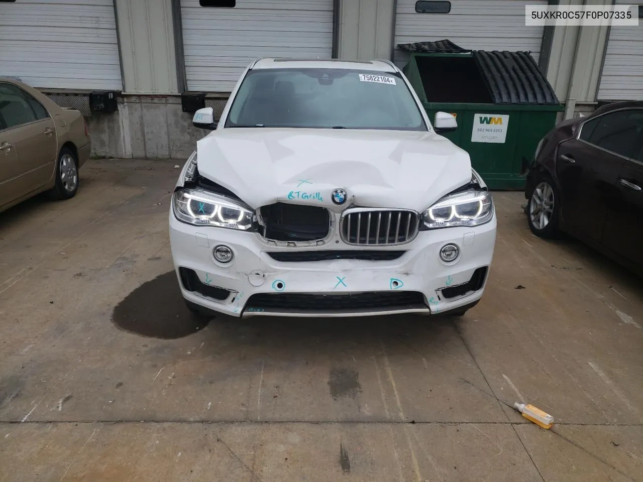 2015 BMW X5 xDrive35I VIN: 5UXKR0C57F0P07335 Lot: 75822104