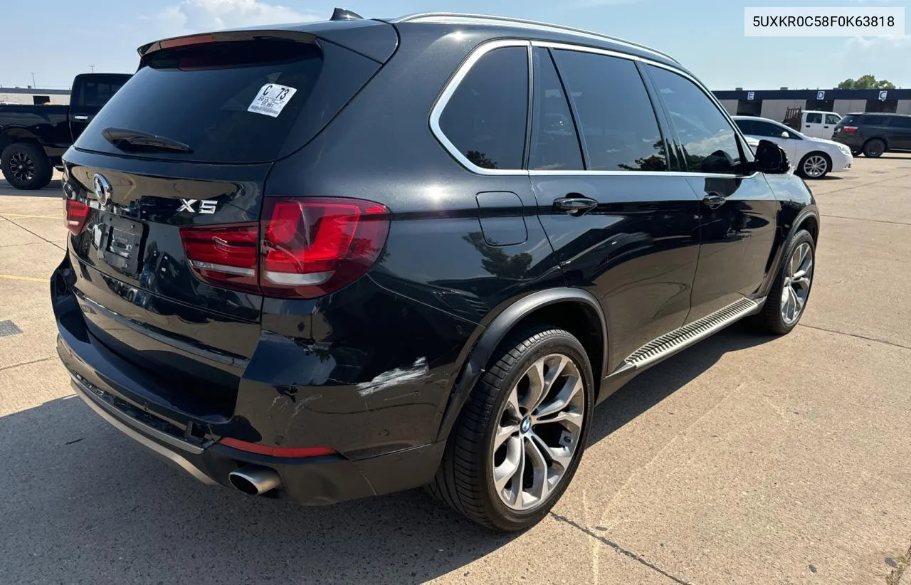 2015 BMW X5 xDrive35I VIN: 5UXKR0C58F0K63818 Lot: 75905454