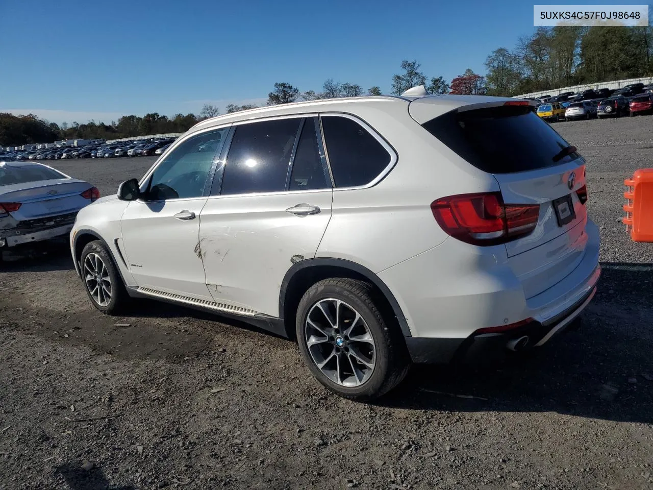 2015 BMW X5 xDrive35D VIN: 5UXKS4C57F0J98648 Lot: 75999244