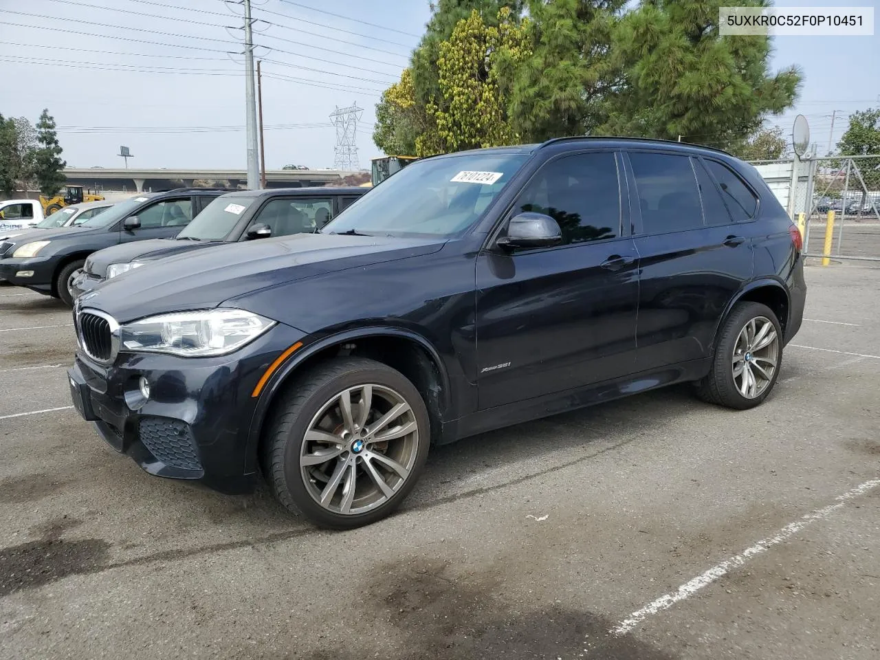 2015 BMW X5 xDrive35I VIN: 5UXKR0C52F0P10451 Lot: 76101224