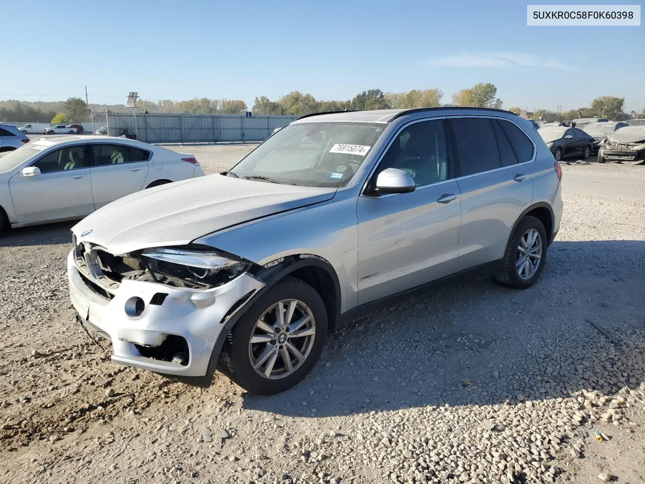 2015 BMW X5 xDrive35I VIN: 5UXKR0C58F0K60398 Lot: 76915074