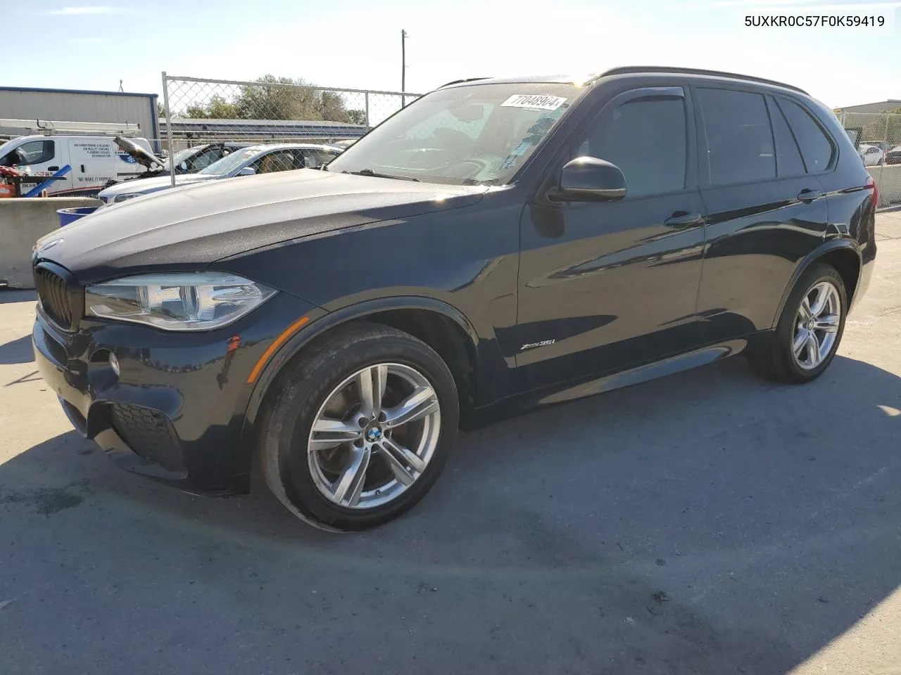 2015 BMW X5 xDrive35I VIN: 5UXKR0C57F0K59419 Lot: 77048904