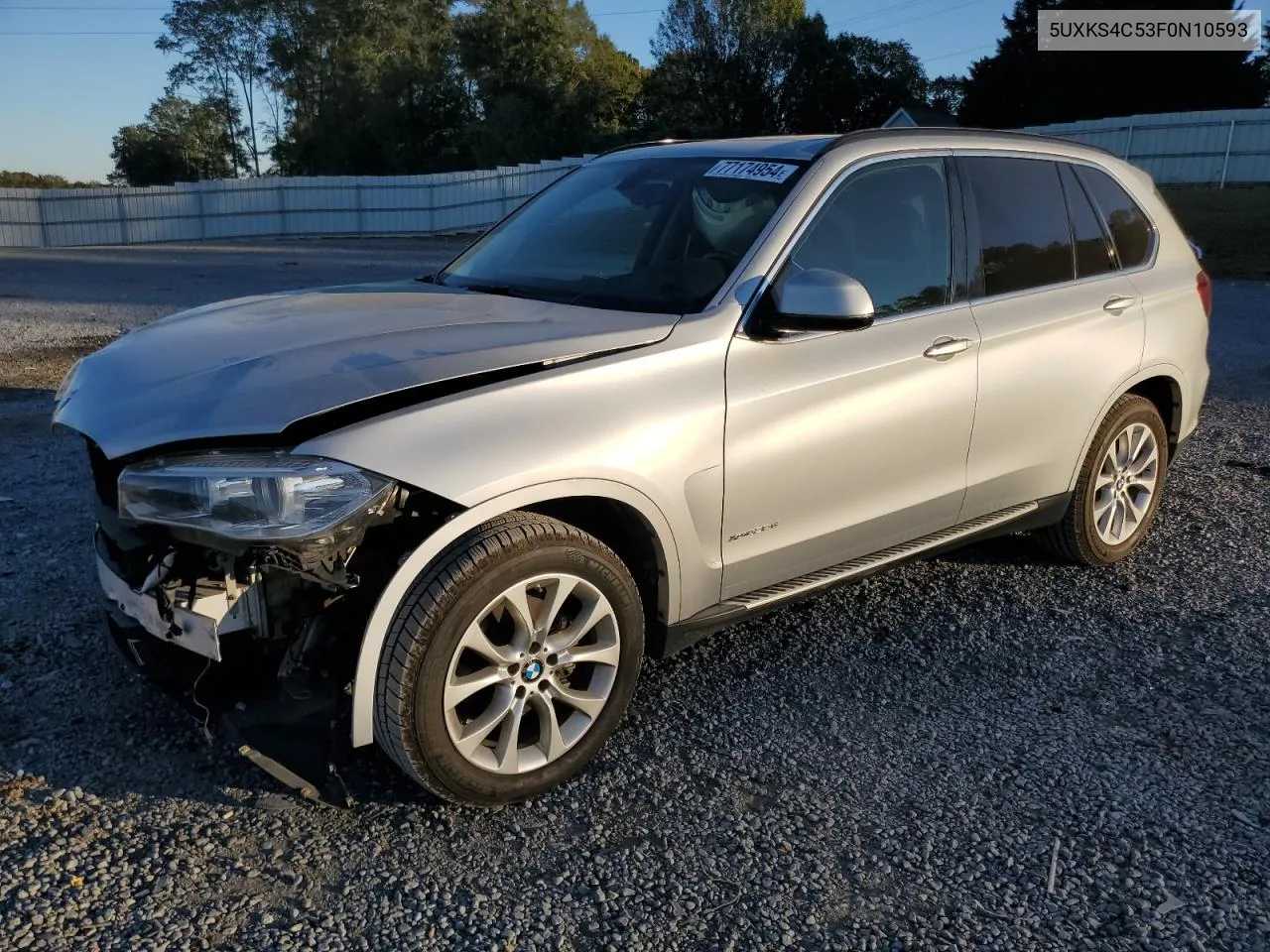 2015 BMW X5 xDrive35D VIN: 5UXKS4C53F0N10593 Lot: 77174954