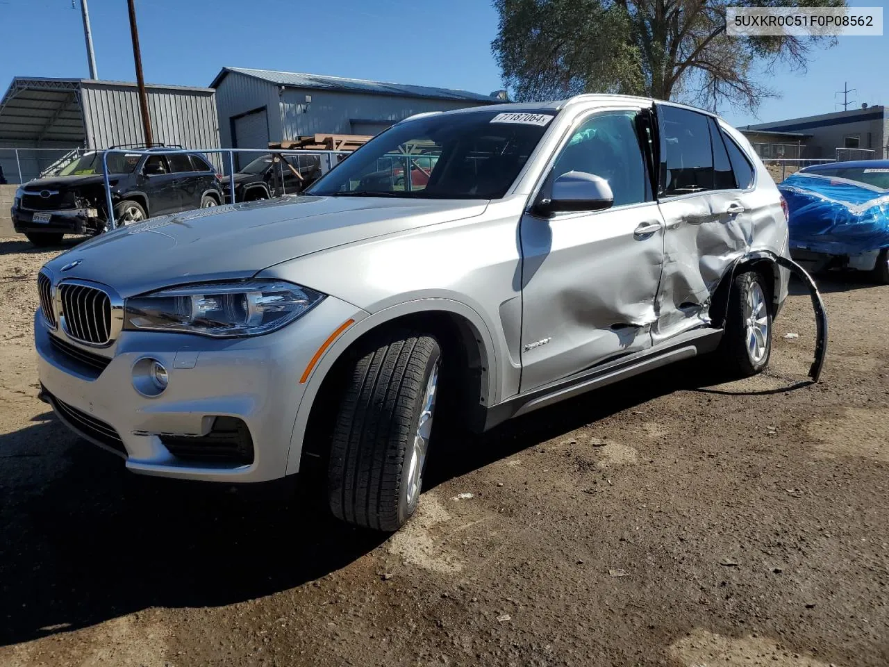 2015 BMW X5 xDrive35I VIN: 5UXKR0C51F0P08562 Lot: 77187064