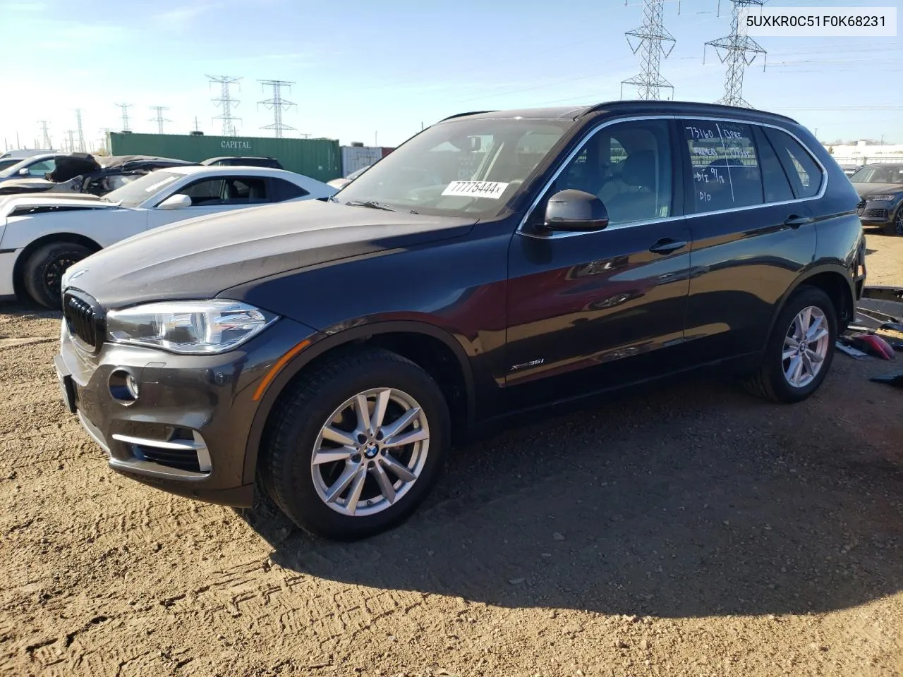 2015 BMW X5 xDrive35I VIN: 5UXKR0C51F0K68231 Lot: 77775444