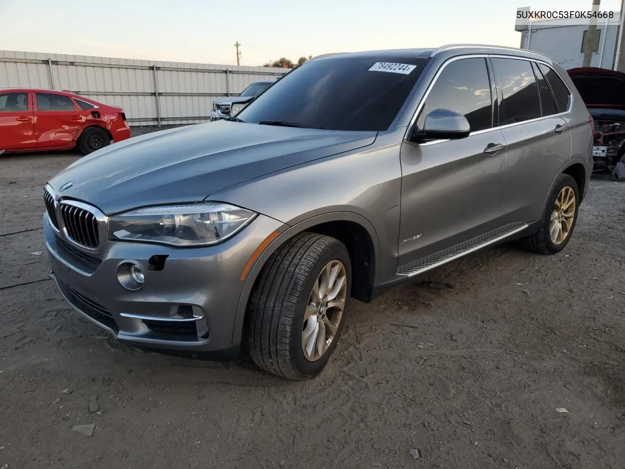 2015 BMW X5 xDrive35I VIN: 5UXKR0C53F0K54668 Lot: 78492244