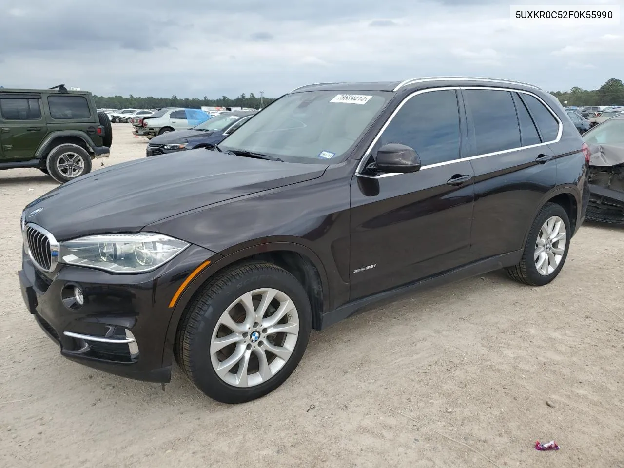 2015 BMW X5 xDrive35I VIN: 5UXKR0C52F0K55990 Lot: 78609414