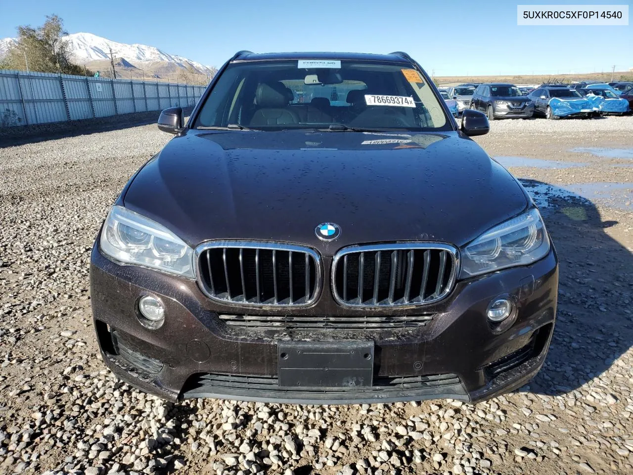 2015 BMW X5 xDrive35I VIN: 5UXKR0C5XF0P14540 Lot: 78669374