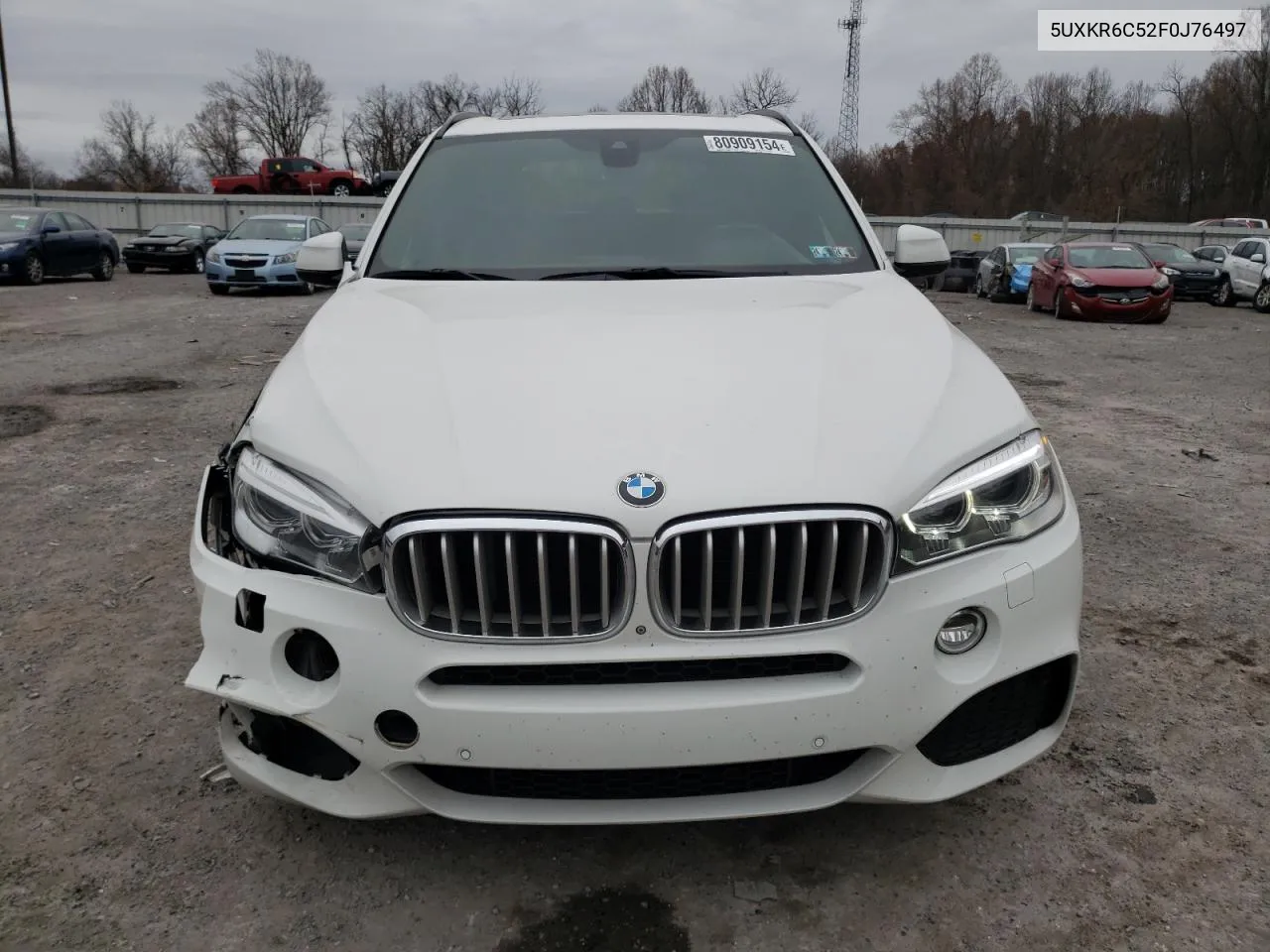 2015 BMW X5 xDrive50I VIN: 5UXKR6C52F0J76497 Lot: 80909154