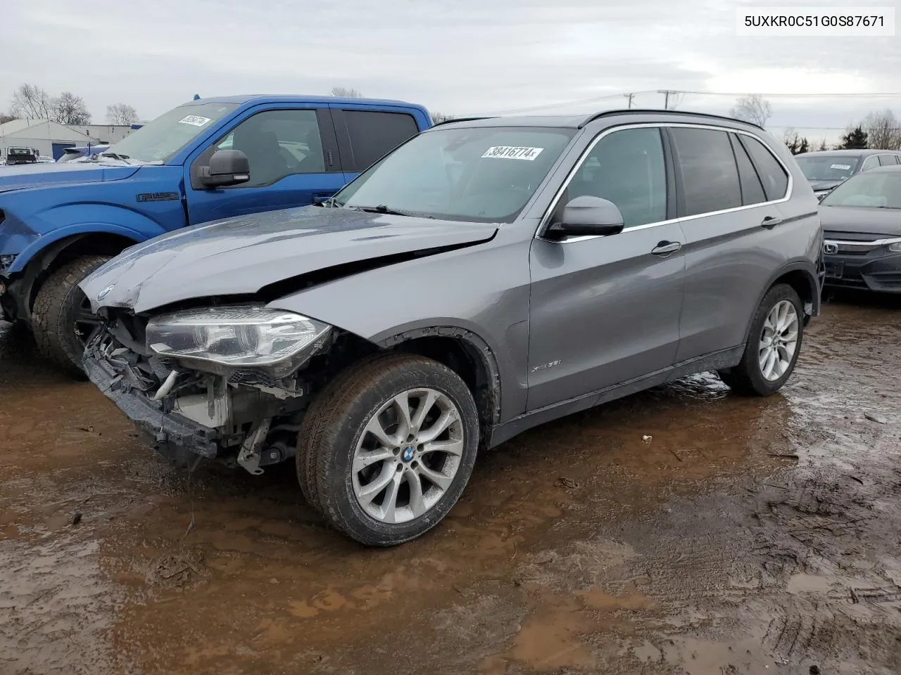 2016 BMW X5 xDrive35I VIN: 5UXKR0C51G0S87671 Lot: 38416774