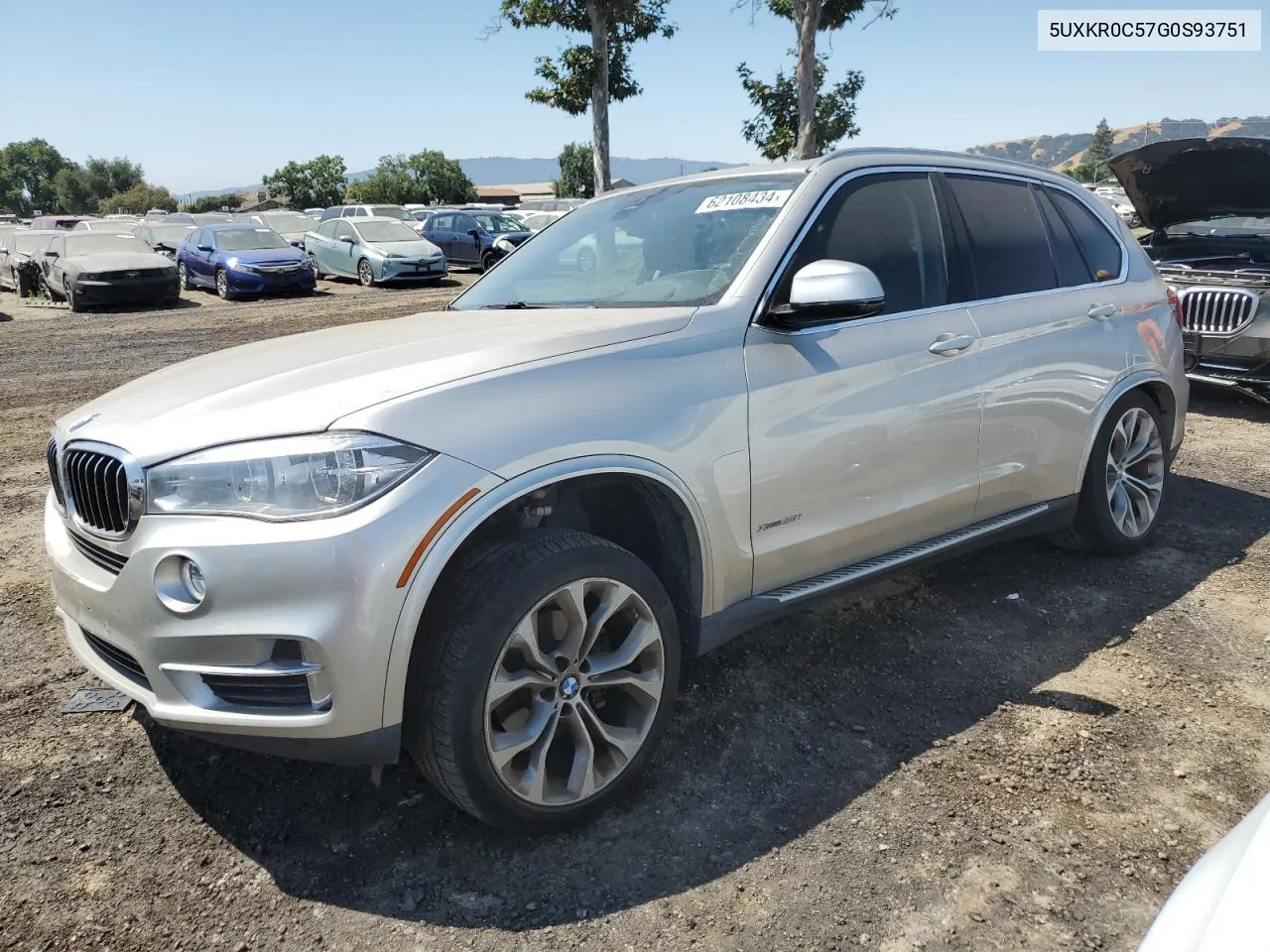 2016 BMW X5 xDrive35I VIN: 5UXKR0C57G0S93751 Lot: 62108434