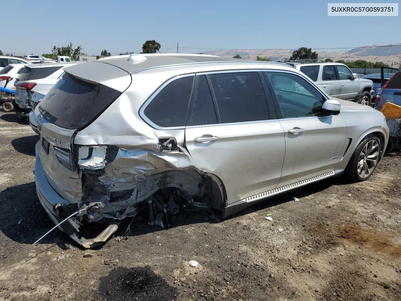 2016 BMW X5 xDrive35I VIN: 5UXKR0C57G0S93751 Lot: 62108434