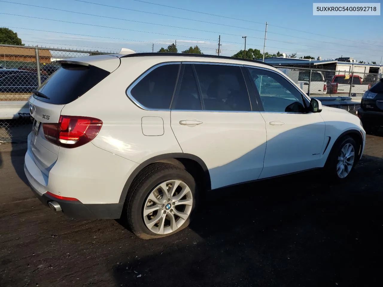 2016 BMW X5 xDrive35I VIN: 5UXKR0C54G0S92718 Lot: 70047654