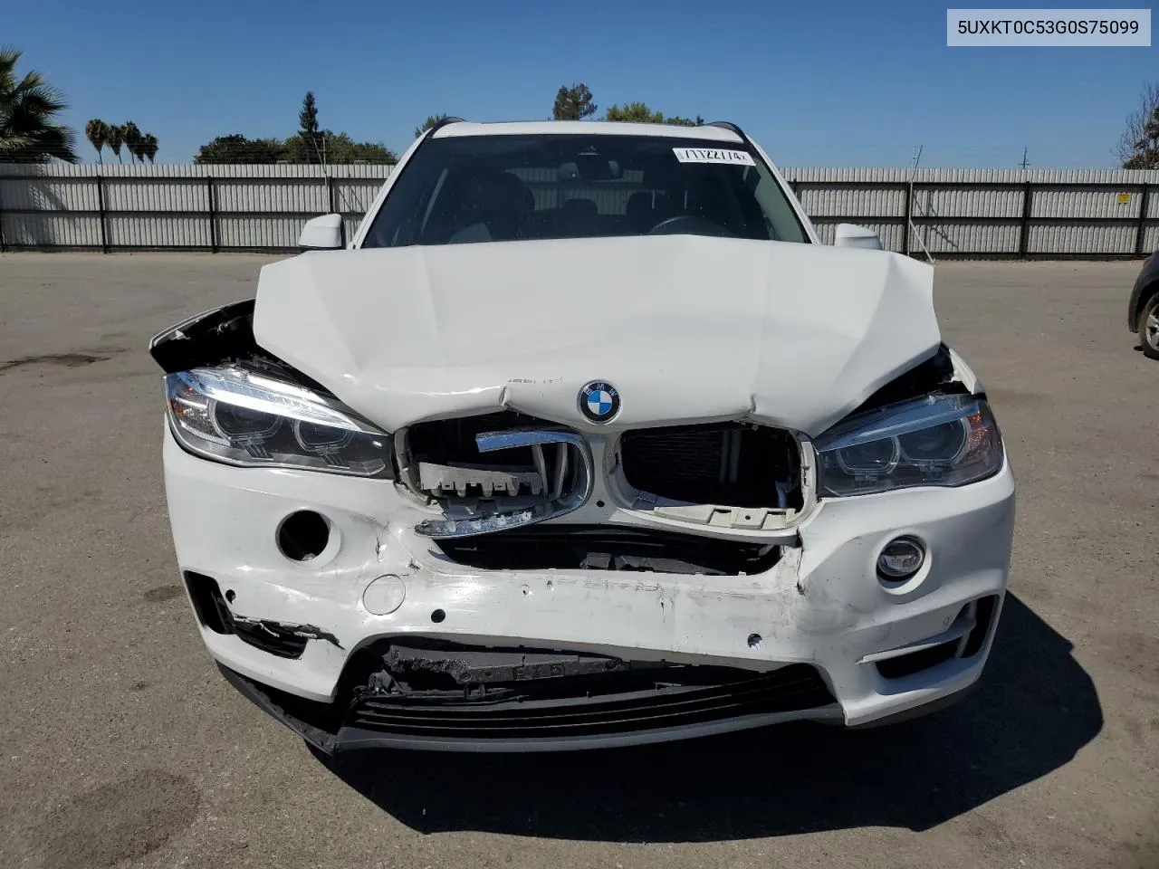 2016 BMW X5 Xdr40E VIN: 5UXKT0C53G0S75099 Lot: 71122774