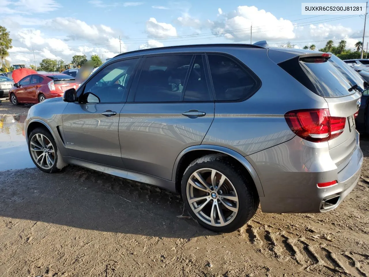 2016 BMW X5 xDrive50I VIN: 5UXKR6C52G0J81281 Lot: 73708474