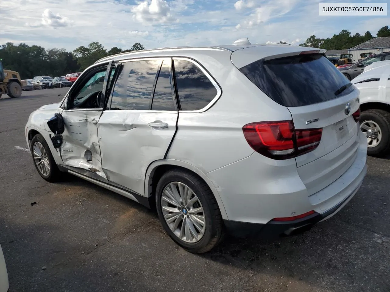 2016 BMW X5 Xdr40E VIN: 5UXKT0C57G0F74856 Lot: 74050774