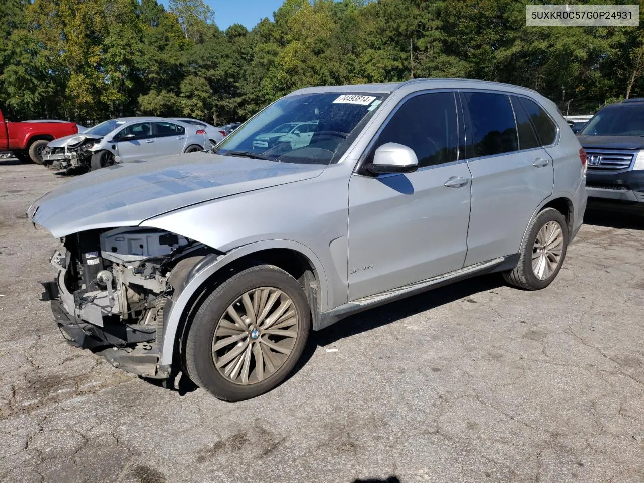 2016 BMW X5 xDrive35I VIN: 5UXKR0C57G0P24931 Lot: 74493814