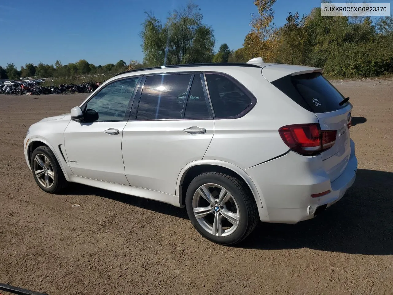 2016 BMW X5 xDrive35I VIN: 5UXKR0C5XG0P23370 Lot: 74886024