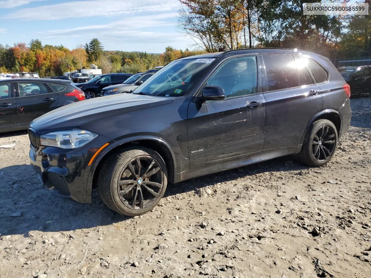 2016 BMW X5 xDrive35I VIN: 5UXKR0C59G0S85599 Lot: 74972014