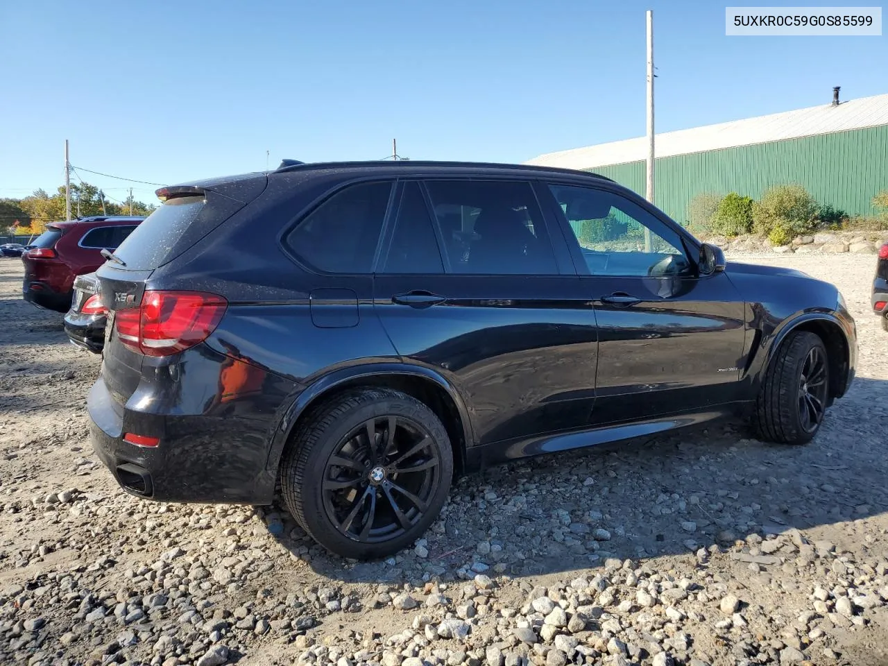 2016 BMW X5 xDrive35I VIN: 5UXKR0C59G0S85599 Lot: 74972014