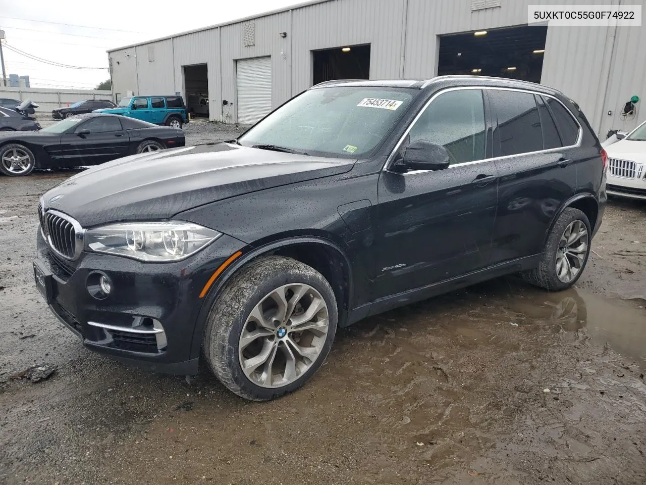 2016 BMW X5 Xdr40E VIN: 5UXKT0C55G0F74922 Lot: 75453714