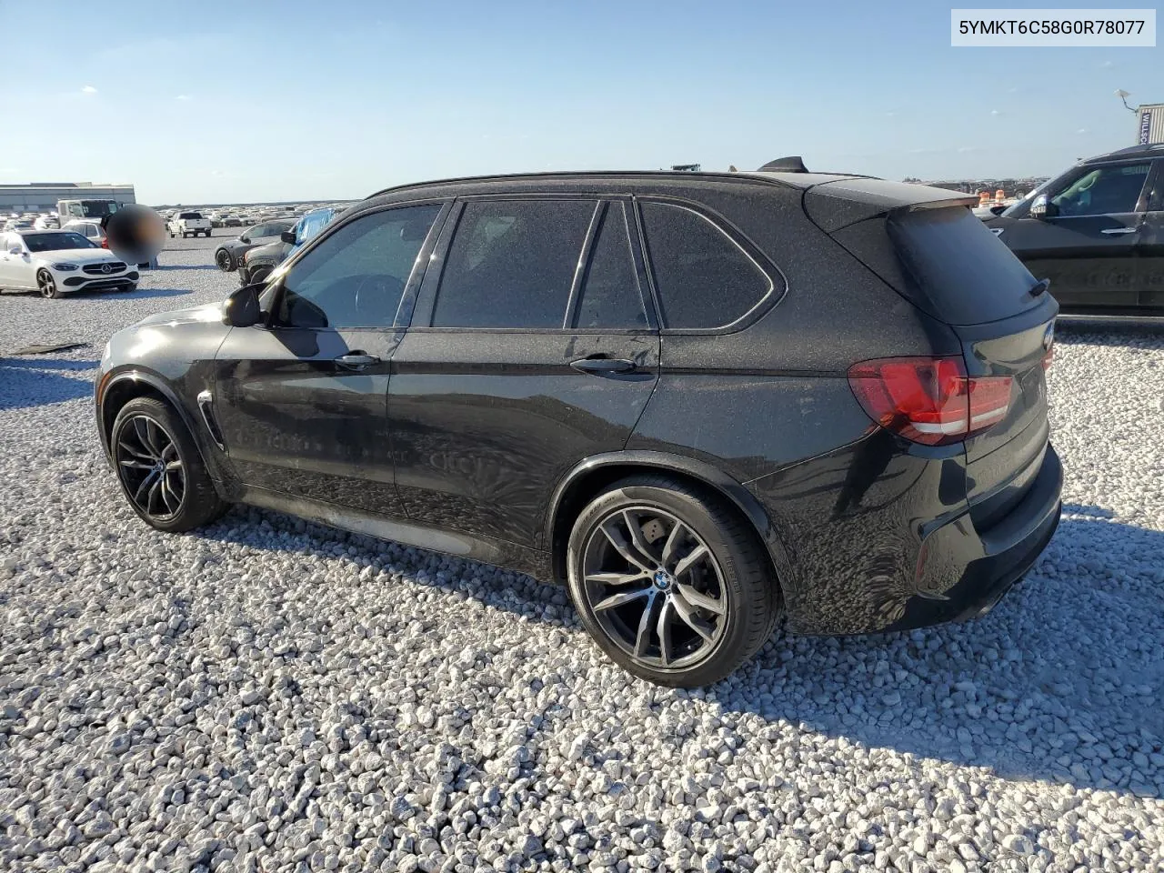 2016 BMW X5 M VIN: 5YMKT6C58G0R78077 Lot: 76557994