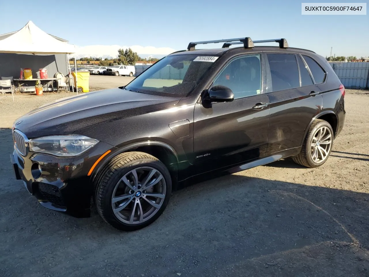 2016 BMW X5 Xdr40E VIN: 5UXKT0C59G0F74647 Lot: 76592884