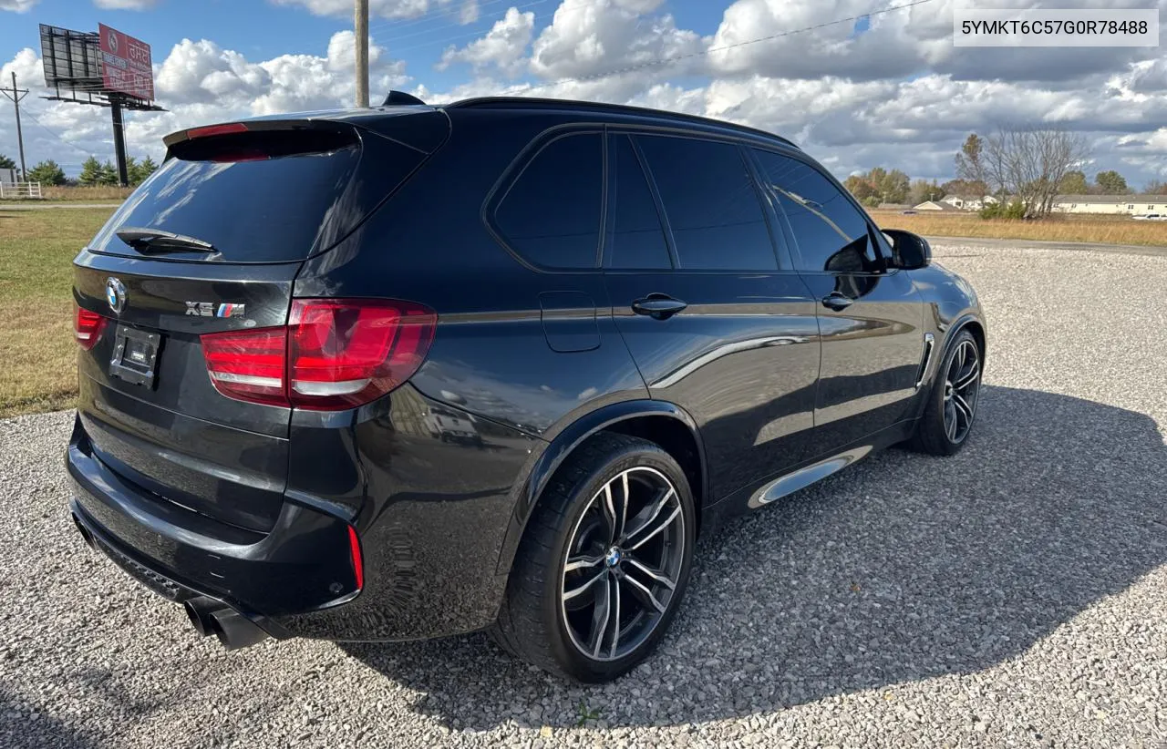 2016 BMW X5 M VIN: 5YMKT6C57G0R78488 Lot: 79718434