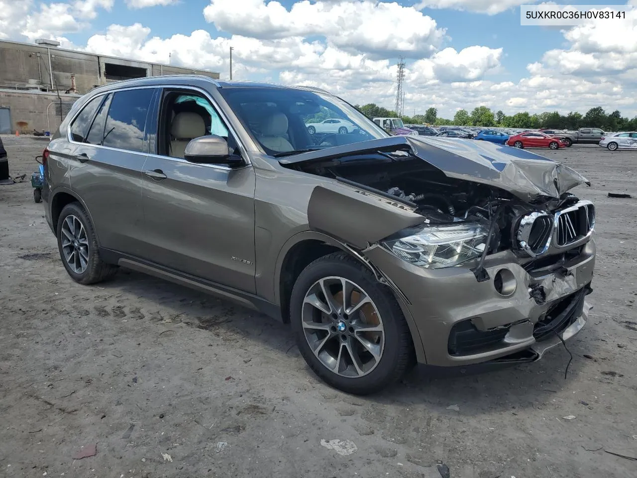 2017 BMW X5 xDrive35I VIN: 5UXKR0C36H0V83141 Lot: 61593754