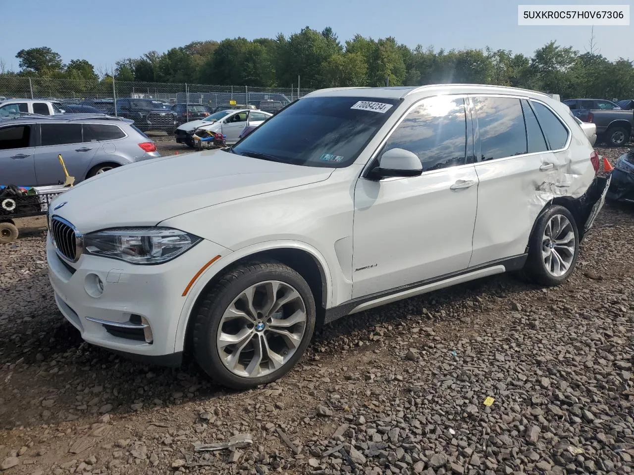 2017 BMW X5 xDrive35I VIN: 5UXKR0C57H0V67306 Lot: 70084234