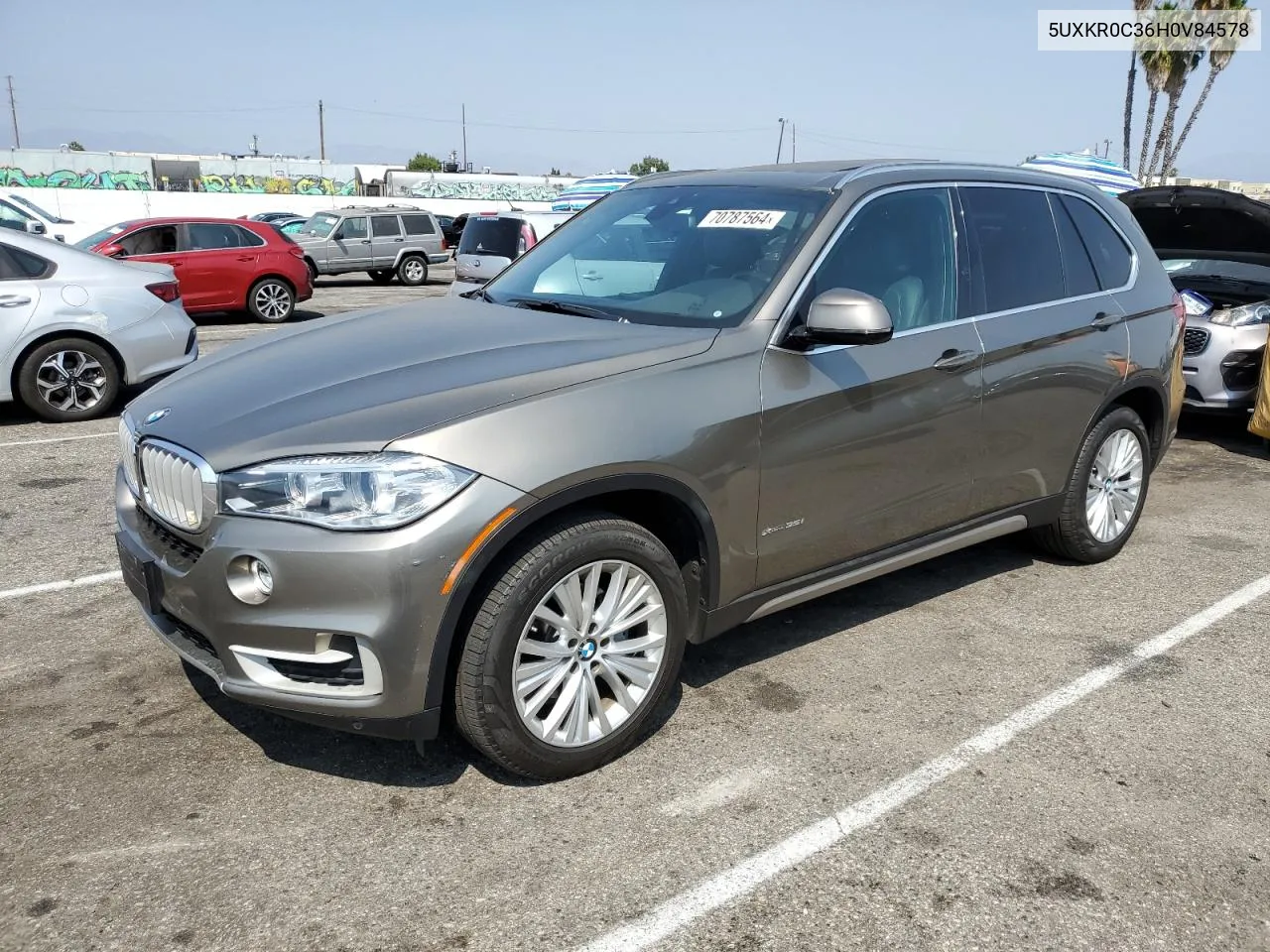 2017 BMW X5 xDrive35I VIN: 5UXKR0C36H0V84578 Lot: 70787564