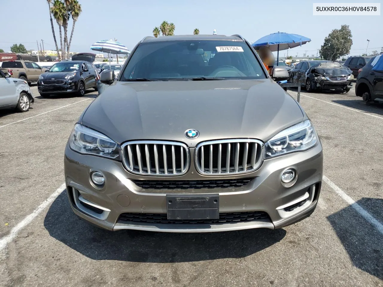 2017 BMW X5 xDrive35I VIN: 5UXKR0C36H0V84578 Lot: 70787564