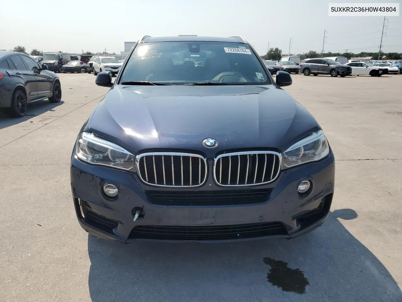 2017 BMW X5 Sdrive35I VIN: 5UXKR2C36H0W43804 Lot: 72268784