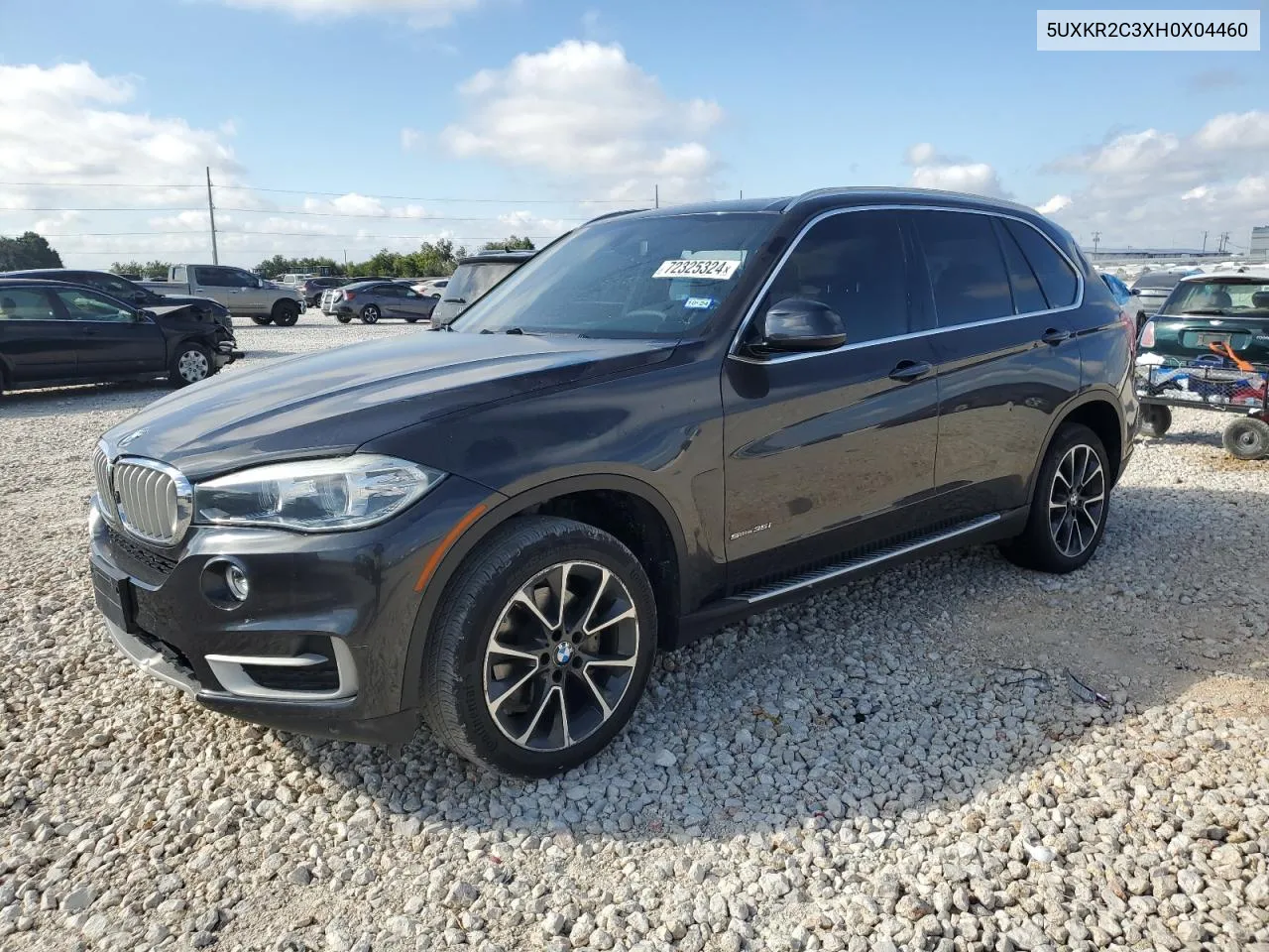 2017 BMW X5 Sdrive35I VIN: 5UXKR2C3XH0X04460 Lot: 72325324