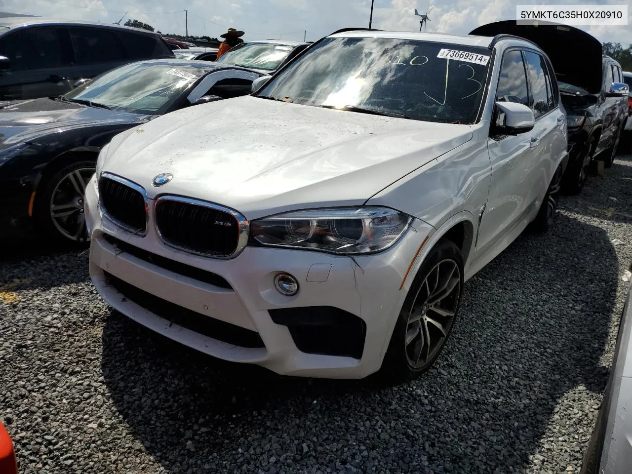 2017 BMW X5 M VIN: 5YMKT6C35H0X20910 Lot: 73669514