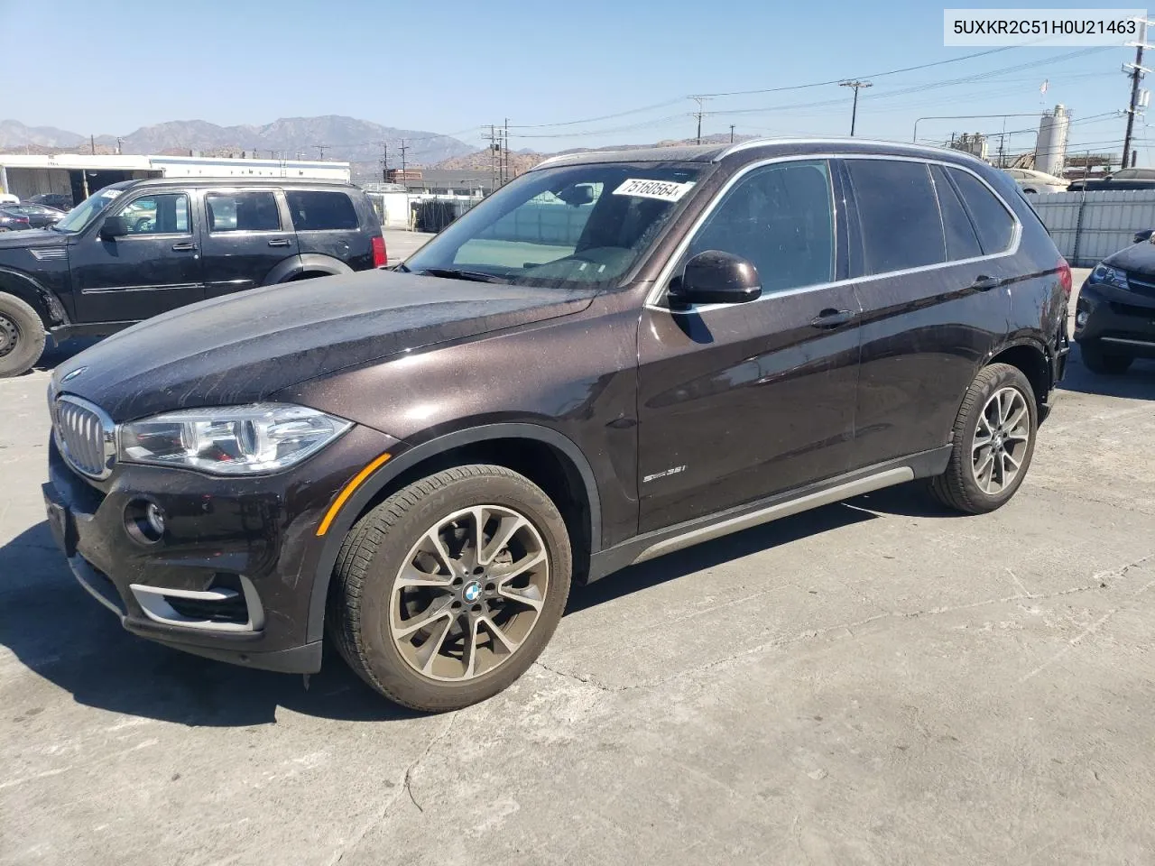 2017 BMW X5 Sdrive35I VIN: 5UXKR2C51H0U21463 Lot: 75160564