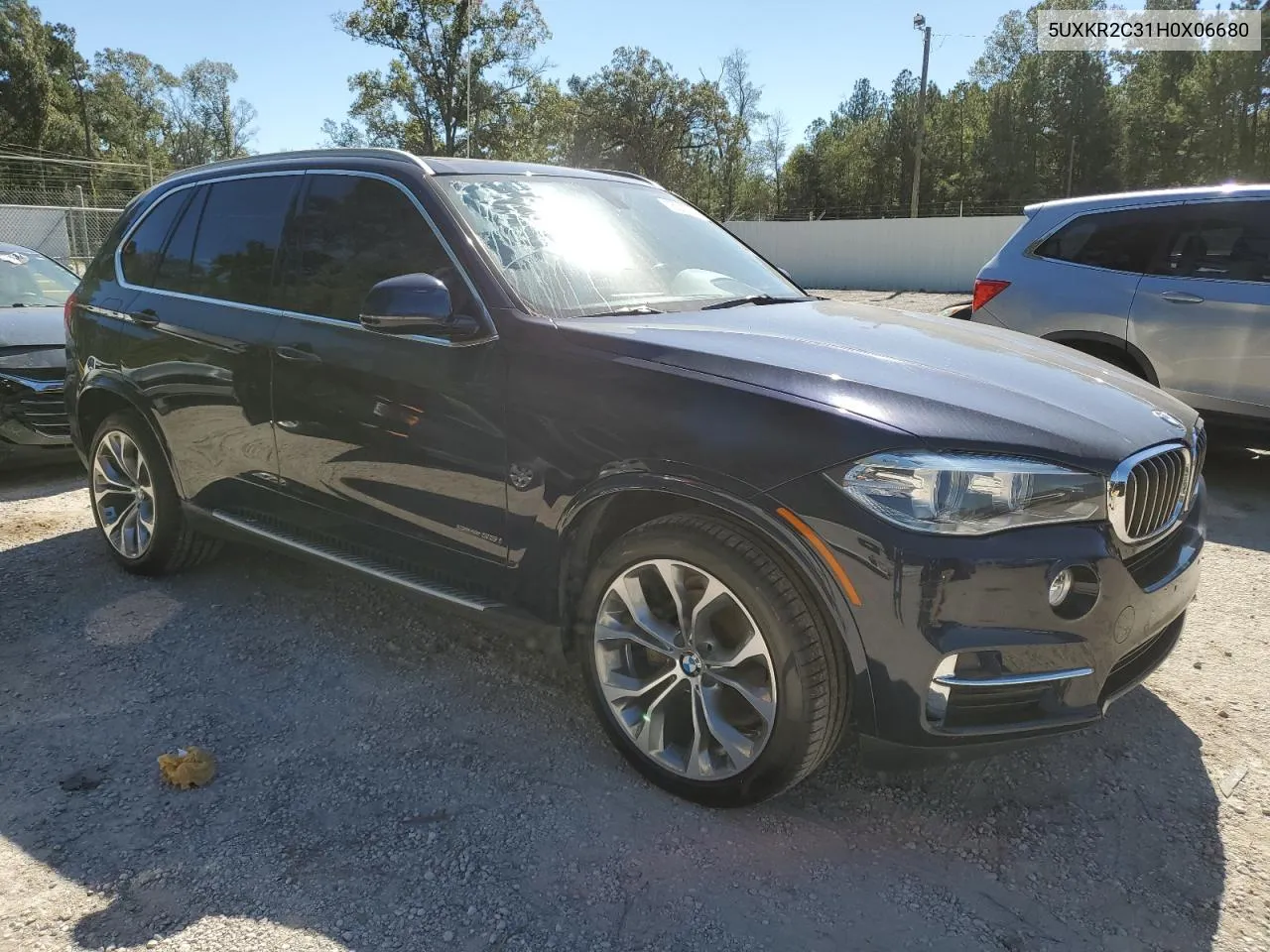 2017 BMW X5 Sdrive35I VIN: 5UXKR2C31H0X06680 Lot: 76035744