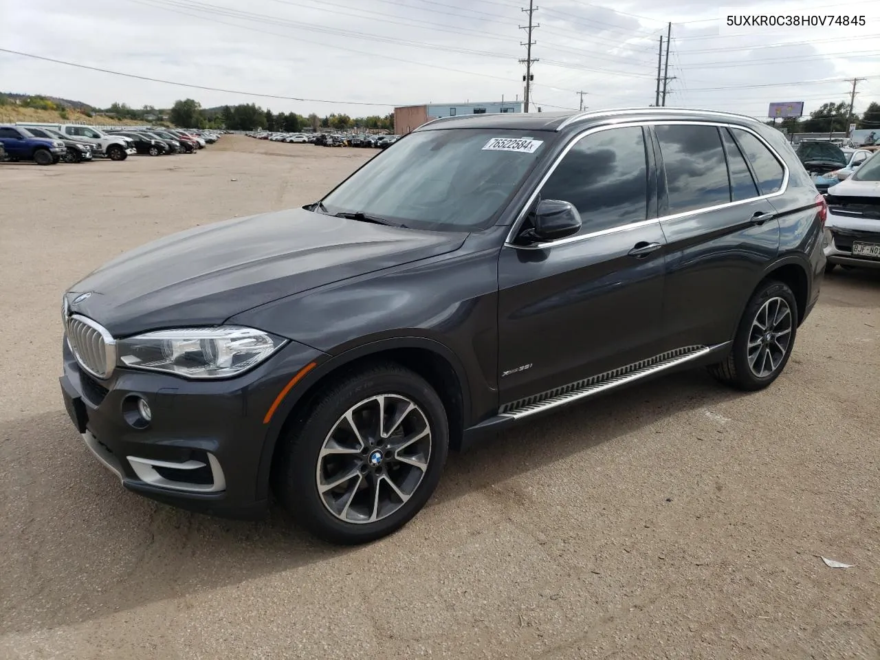 2017 BMW X5 xDrive35I VIN: 5UXKR0C38H0V74845 Lot: 76522584