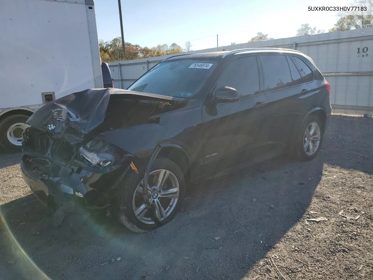 2017 BMW X5 xDrive35I VIN: 5UXKR0C33H0V77183 Lot: 76546974