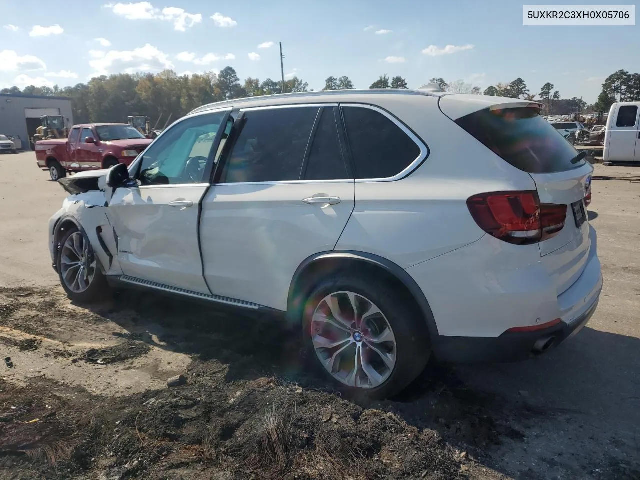 5UXKR2C3XH0X05706 2017 BMW X5 Sdrive35I