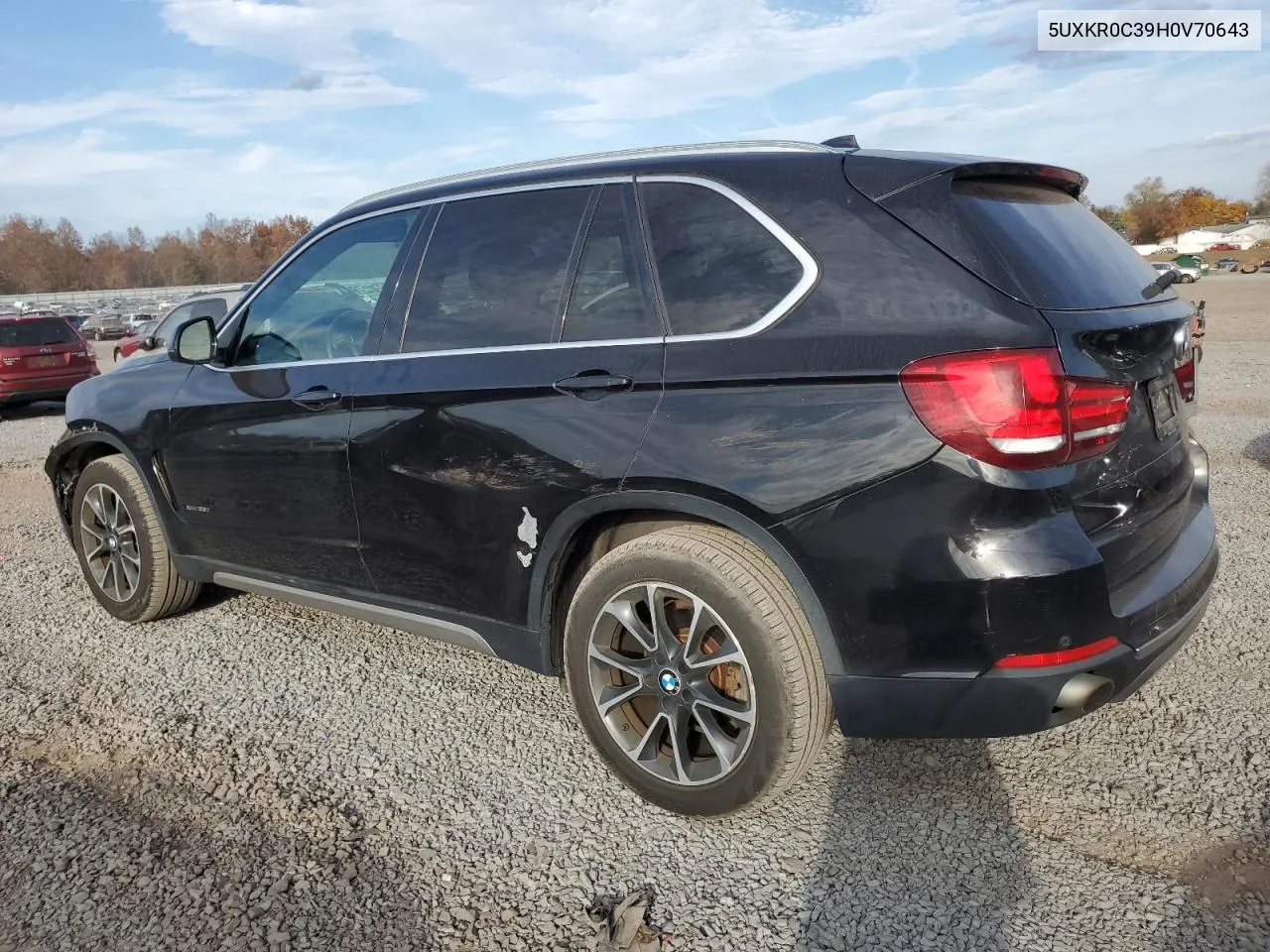 2017 BMW X5 xDrive35I VIN: 5UXKR0C39H0V70643 Lot: 78204964