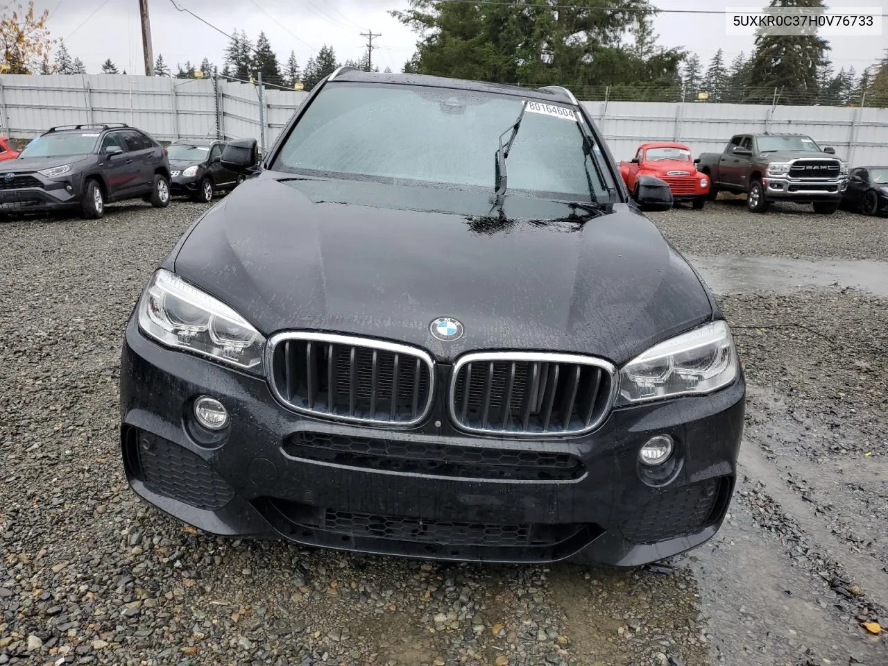 2017 BMW X5 xDrive35I VIN: 5UXKR0C37H0V76733 Lot: 80164604