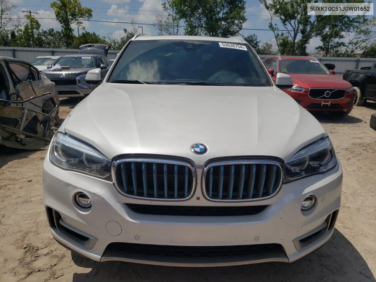 2018 BMW X5 Xdr40E VIN: 5UXKT0C51J0W01652 Lot: 53638754