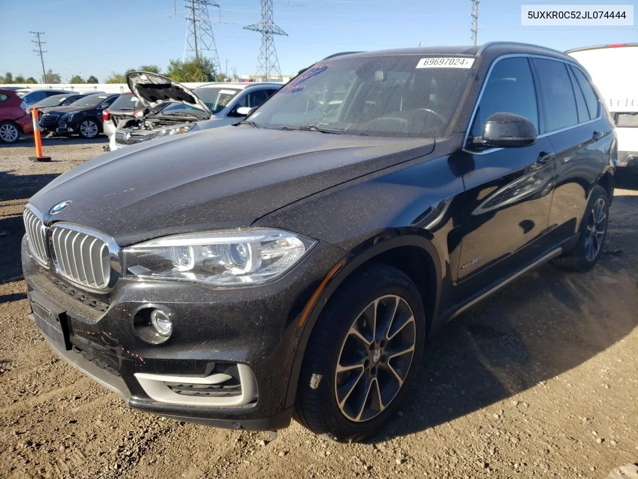 2018 BMW X5 xDrive35I VIN: 5UXKR0C52JL074444 Lot: 69697024