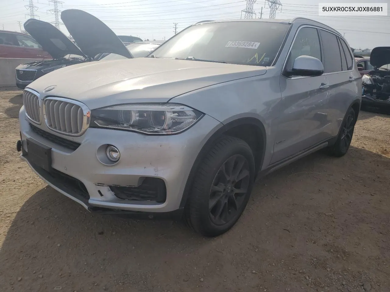 2018 BMW X5 xDrive35I VIN: 5UXKR0C5XJ0X86881 Lot: 73369284