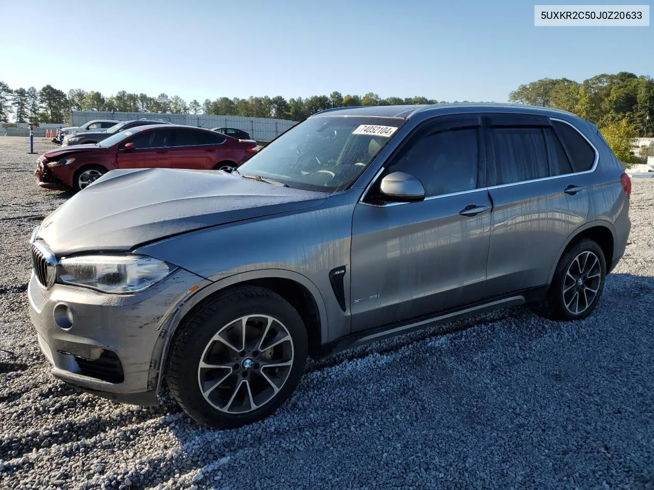 2018 BMW X5 Sdrive35I VIN: 5UXKR2C50J0Z20633 Lot: 74052104